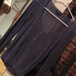 Emporio Armani long sleeved sheer top